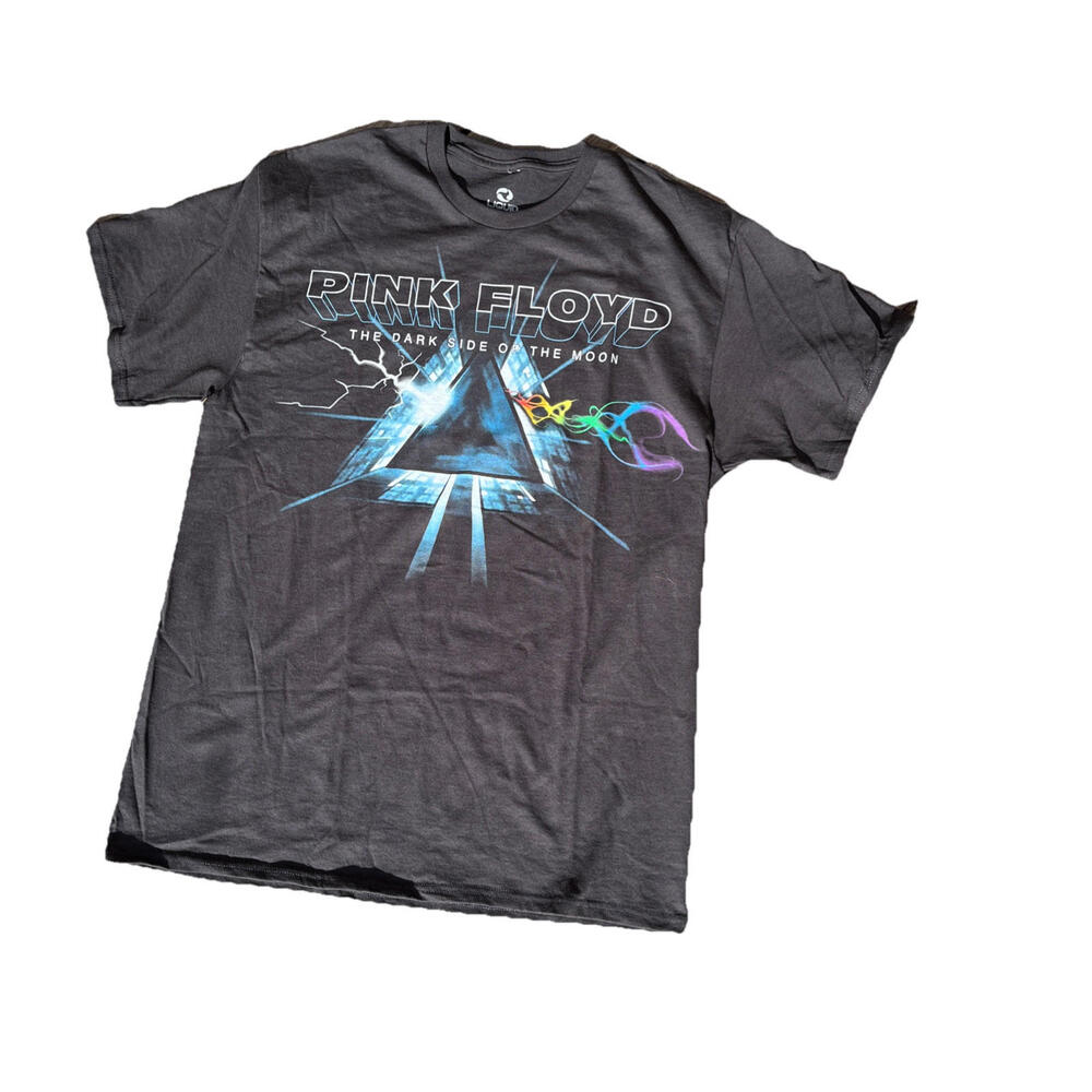 Band Shirt Size Large Pink Floyd - Dark Side Of Moon Black Short Sleeve T- Shirt